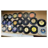 ASSORTED 45 RPM VINYL RECORDS - APPROX 30 PCS,
