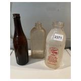 VINTAGE GLASS BOTTLES - PITTSBURGH BREWING