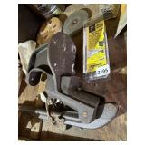 BENCH VISE W/ ASSORTED FASTENERS - METAL VISE,