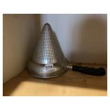 METAL KITCHEN STRAINER - CONICAL PERFORATED