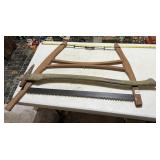 LONG HANDLE PICK AXE WITH ONE TIP BROKE AND HAND