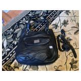 RELIC COLLECTION BLACK LEATHER HANDBAG W/ SZ 38