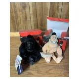 DISNEY STORE BEANIE STUFFED ANIMALS, GORILLA