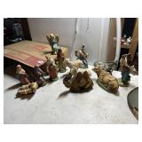 NATIVITY SCENE FIGURINES, APPROX 9 IN.