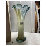 MEXICAN ART GLASS VASE.