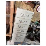 6 DRAWER METAL CARD FILE, NO KEY