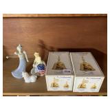 2 HUMMEL BELLS, AVON PERFUME BOTTLES