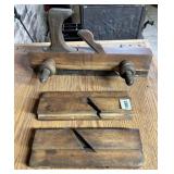 VINTAGE WOODWORKING BENCH PLANES - 4 PIECES, WOOD