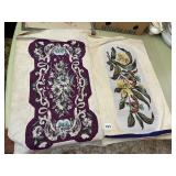UNFINISHED NEEDLEPOINT FABRIC PANELS, BAROQUE