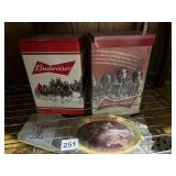 BUDWEISER 2013 HOLIDAY STEIN BOXES, DECORATIVE
