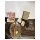 VINTAGE METAL GRATER, EMBOSSED COMPACT, MIRRORED