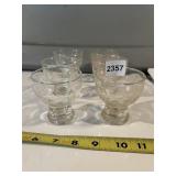 6 UNIQUE CORDIAL / JUICE GLASSES