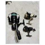 VTG FISHING REELS - QTY 3, INCLUDES SHAKESPEARE