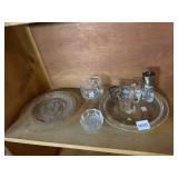 SHOT GLASSES, BICENTENNIAL PLATE, EAGLE ASHTRAY