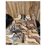 WOOD CARVED FIGURINE COLLECTION - ASSORTED