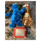 SESAME STREET PLUSH TOYS & MAGIC ETCH A SKETCH -