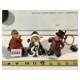 GOEBEL - GERMAN CERAMIC FIGURINES, SET OF THREE,