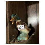 CERAMIC DUCK FIGURINE, MALLARD DESIGN, MULTICOLOR
