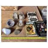 ASSORTED GEODES & MINERAL SPECIMENS W/ REFERENCE