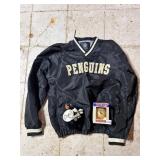 PITTSBURGH PENGUINS PULLOVER JACKET W/