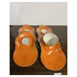 L. D. B. C. JAPANESE IRIDESCENT ORANGE CERAMIC