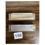 MARINE BAND HARMONICAS, VINTAGE GERMAN, METAL AND