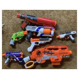 7 NERF GUNS
