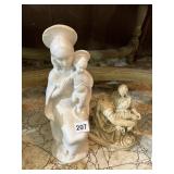 COMPOSITE RELIGIOUS FIGURINES, MADONNA & CHILD,