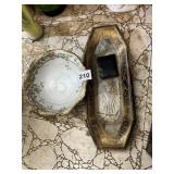 MILK GLASS NESTING BOWLS, ATOMIC STARBURST