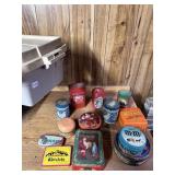 VINTAGE ADVERTISING TINS & COLLECTIBLES IN