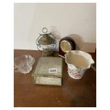 FLOWER POT, CLOCK, GLASS BOX, LANTERN
