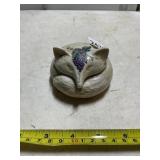 SOUTHERN HEIRLOOMS CERAMIC FOX BOX, APPROX