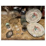 OLD MORGANTOWN CRYSTAL, BALL JAR, HOLIDAY PLATES,