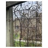 WROUGHT IRON GARDEN TRELLIS.