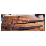 2 ANTIQUE HAY SAWS