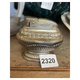 METAL TABLE LIGHTER, ORNATE DECORATIVE, MADE IN