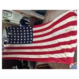 LARGE AMERICAN FLAG - COTTON, 48-STAR UNION,