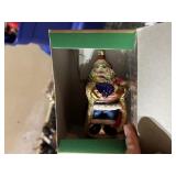 WHITEHURST IMPORTS GLASS ORNAMENTS - APPROX 4 PC,