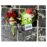 VINTAGE KERMIT THE FROG CHARACTER ORNAMENTS, QTY