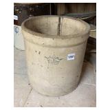 STONEWARE CROCK - CROWN MARK, #3, USA, REPAIRED