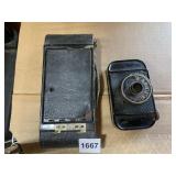 FOLDING CAMERA AND KANDOR 50 MM CANDID TYPE