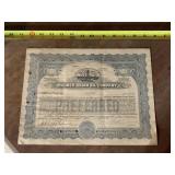 PALMER UNION OIL COMPANY STOCK CERTIFICATE 1929.