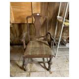 WOODEN DINING CHAIRS WITH ARMS