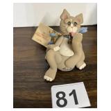CECILE BAIRD - VINTAGE 1983 POLYMER CLAY CAT