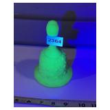 FENTON VASELINE GLASS BELL