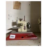 SYTHCO MACHINE SEW-MATIC TOY SEWING MACHINE, RED