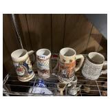 CERAMARTE - BUDWEISER CERAMIC BEER STEINS,