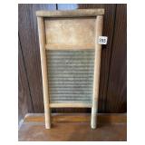 WOODEN WASHBOARD.