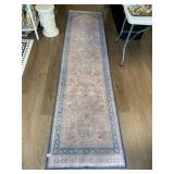 FABRIC RUNNER RUG, TRADITIONAL FLORAL PATTERN,