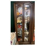 PULASKI WOOD & GLASS DISPLAY CABINET,